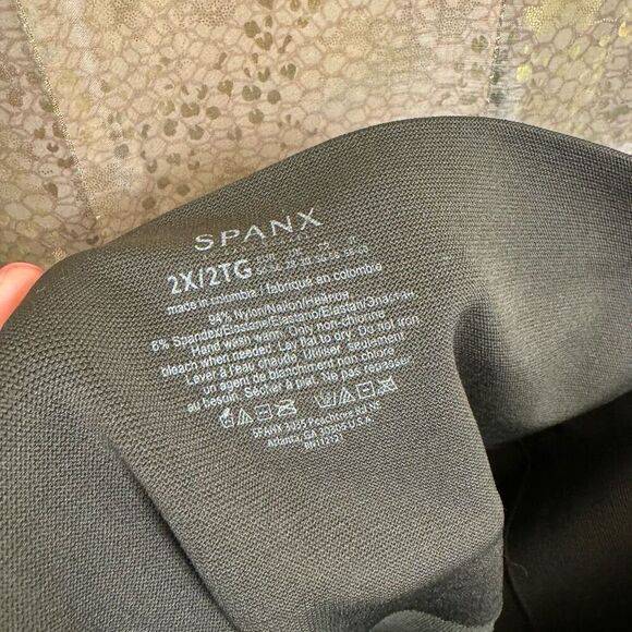 SPANX Olive Green Look At Me Now Seamless Zip Ankle Legging 2X NWOT - Picture 5 of 7